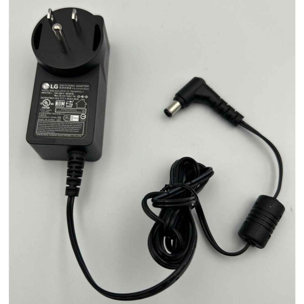 NEW OEM LG Switching Adapter Charger 19V  1.3A   Model ADS-25FSF-19